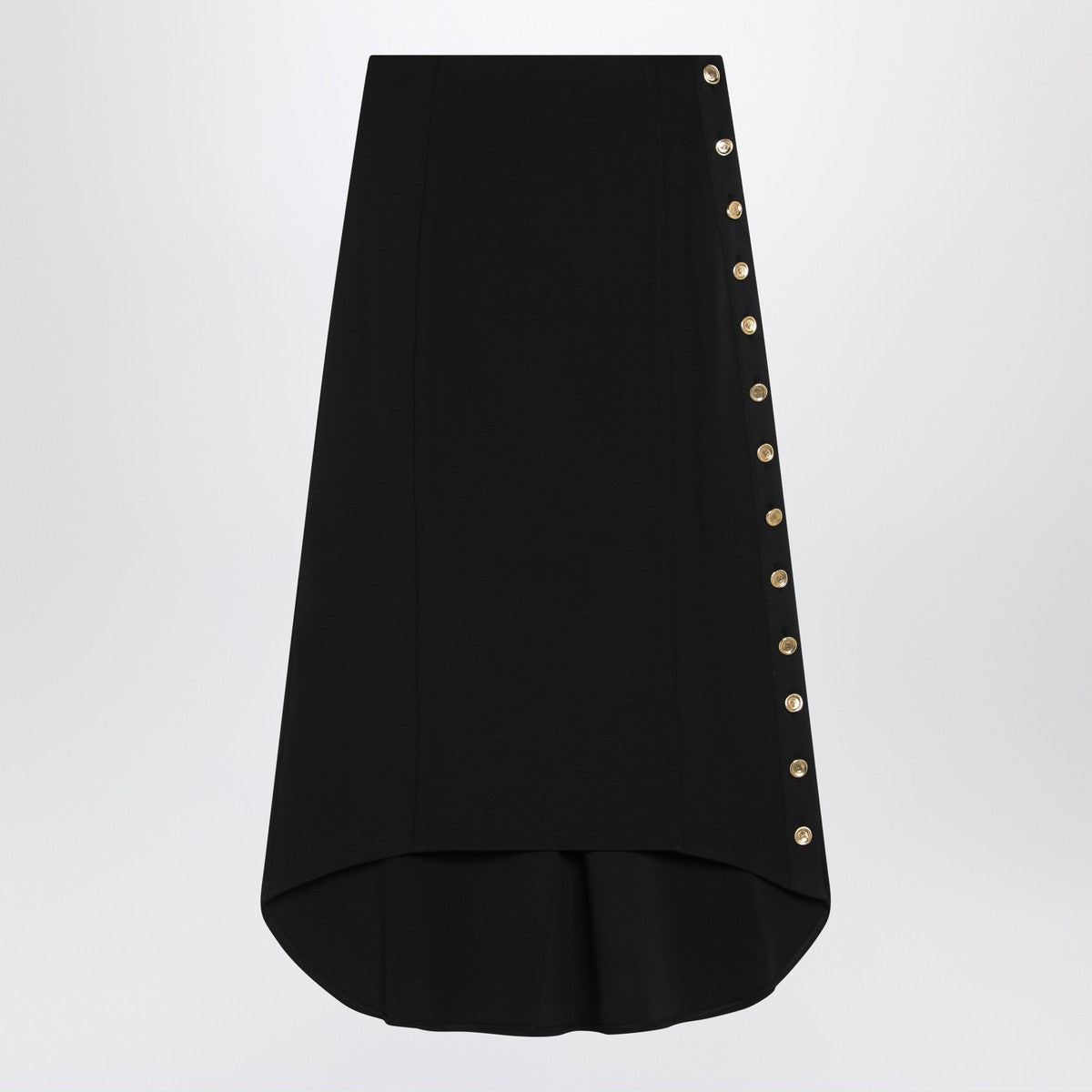 Givenchy Black Milan stitch skirt with buttons